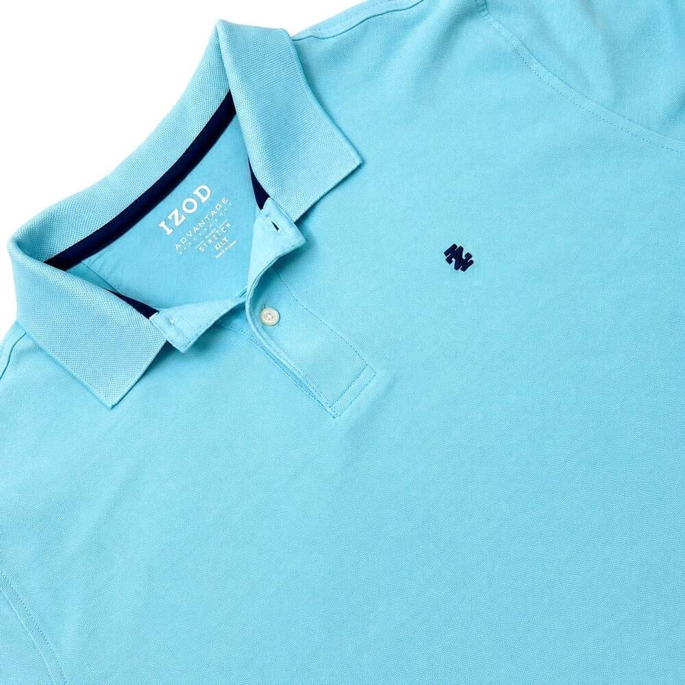 IZOD Advantage Performance Polo Shirt Light Blue 2XLT